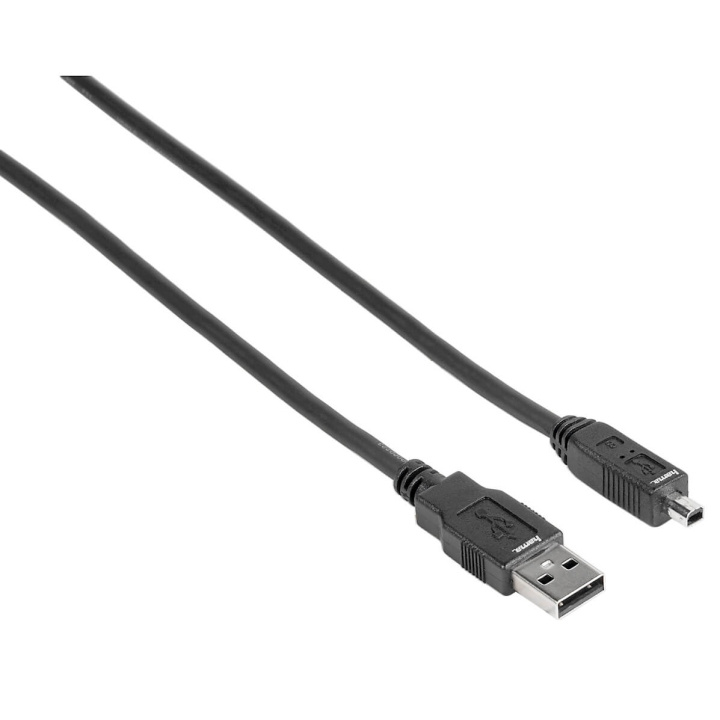 Hama Kabel USB A-USB Mini B4 Svart 1.8m i gruppen DATORER & KRINGUTRUSTNING / Datorkablar / USB-kablar / Mini-USB / Kablar hos TP E-commerce Nordic AB (C31155)