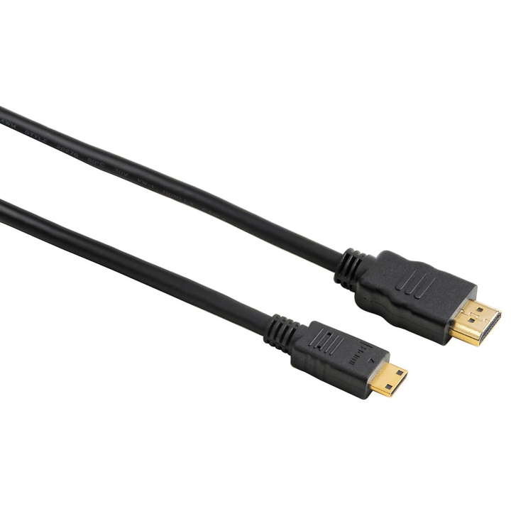 HAMA Kabel HDMI A-C Guld Svart 2.0m i gruppen HEMELEKTRONIK / Kablar & Adaptrar / HDMI / Kablar hos TP E-commerce Nordic AB (C31160)