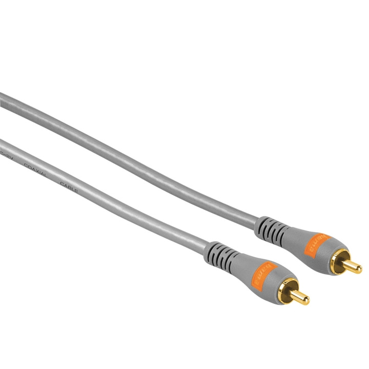 Hama Kabel RCA - RCA Guld 3m Grå Hane - Hane TL i gruppen HEMELEKTRONIK / Kablar & Adaptrar / RCA-kablar & adaptrar / Kablar hos TP E-commerce Nordic AB (C31166)