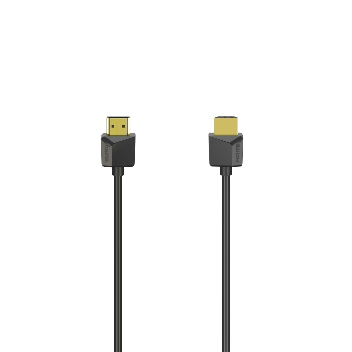 Hama Kabel HDMI Ethernet Flexislim Svart 1.5m i gruppen HEMELEKTRONIK / Kablar & Adaptrar / HDMI / Kablar hos TP E-commerce Nordic AB (C31186)