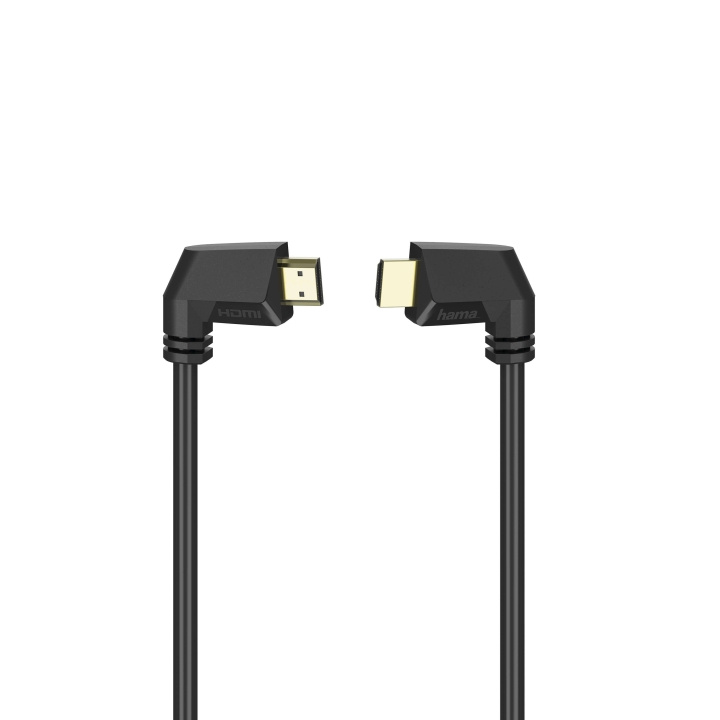 Hama Kabel HDMI Ethernet Vinklad Guld Svart 1.5m i gruppen HEMELEKTRONIK / Kablar & Adaptrar / HDMI / Kablar hos TP E-commerce Nordic AB (C31189)