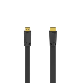 Hama Kabel HDMI Ethernet Platt Svart 1.5m
