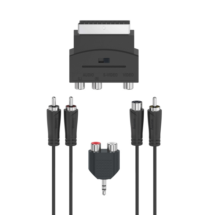 HAMA Kabel Universal DVD KIT Svart 2m i gruppen HEMELEKTRONIK / Kablar & Adaptrar / Scart hos TP E-commerce Nordic AB (C31193)