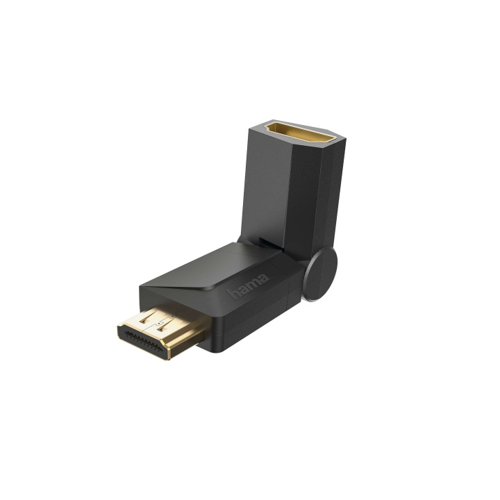 HAMA Adapter HDMI Rotation Hona-Hane Guld Svart i gruppen HEMELEKTRONIK / Kablar & Adaptrar / HDMI / Adaptrar hos TP E-commerce Nordic AB (C31197)