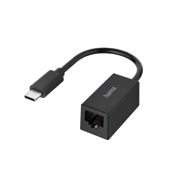 Hama Nätverksadapter USB-C 3.1 till RJ45/LAN i gruppen DATORER & KRINGUTRUSTNING / Datorkablar / Nätverkskablar / Adaptrar & Skarvdon hos TP E-commerce Nordic AB (C31207)