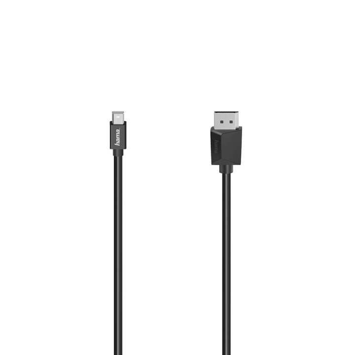 Hama Video Mini-DP - DP Ultra-HD 4K 1,5m kabel i gruppen DATORER & KRINGUTRUSTNING / Datorkablar / DisplayPort / Kablar hos TP E-commerce Nordic AB (C31216)