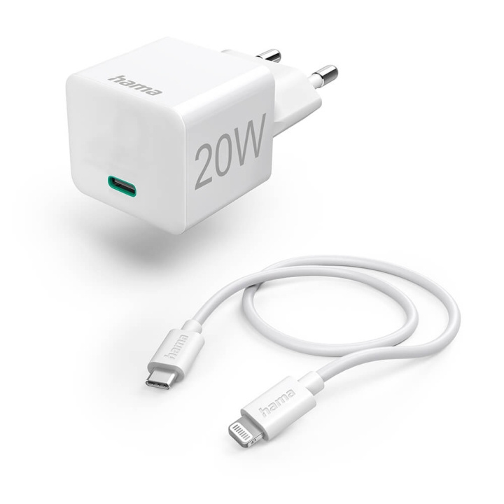 Hama Snabbladdare 220V USB-C-Lightning i gruppen SMARTPHONE & SURFPLATTOR / Laddare & Kablar / Väggladdare / Väggladdare Lightning hos TP E-commerce Nordic AB (C31230)