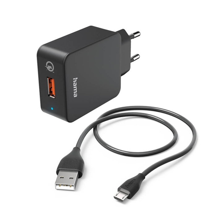 Hama Laddare Micro-USB 220V Svart 1,5m i gruppen SMARTPHONE & SURFPLATTOR / Laddare & Kablar / Väggladdare / Väggladdare microUSB hos TP E-commerce Nordic AB (C31231)