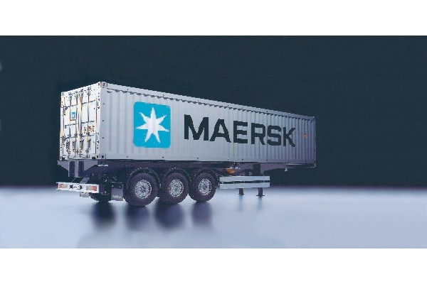 TAMIYA 1/14 40ft MAERSK container m. semi trailer i gruppen LEKSAKER, BARN- & BABYPRODUKTER / Radiostyrt / Övrigt radiostyrt hos TP E-commerce Nordic AB (C31489)