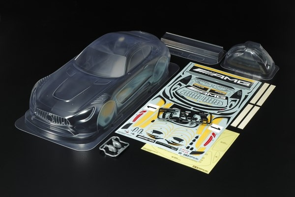 TAMIYA 1/10 Scale R/C Mercedes-AMG GT3 Body Parts Set i gruppen LEKSAKER, BARN- & BABYPRODUKTER / Radiostyrt / Reservdelar & Extra Tillbehör / TAMIYA hos TP E-commerce Nordic AB (C31520)