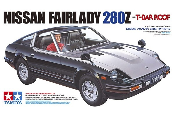 TAMIYA 1/24 Nissan Fairlady 280Z with T-Bar Roof i gruppen SPORT, FRITID & HOBBY / Hobby / Plastmodeller / Bilar hos TP E-commerce Nordic AB (C31680)