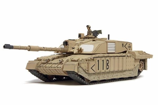 TAMIYA 1/48 British Main Battle Tank Challenger 2 (Desert i gruppen SPORT, FRITID & HOBBY / Hobby / Plastmodeller / Militärfordon (Land) hos TP E-commerce Nordic AB (C31687)