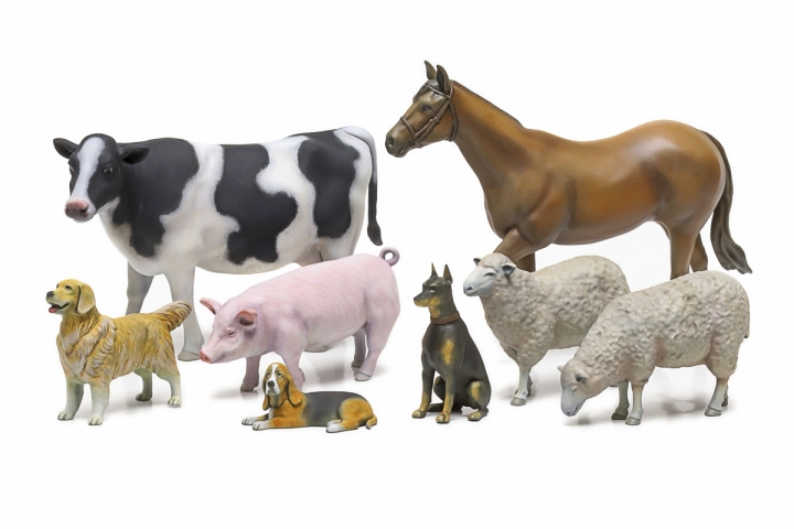 TAMIYA 1/35 Livestock Set II i gruppen SPORT, FRITID & HOBBY / Hobby / Plastmodeller / Figurer hos TP E-commerce Nordic AB (C31760)