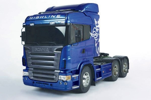 TAMIYA 1/14 Scania R620 (Pre-Painted Blue) i gruppen LEKSAKER, BARN- & BABYPRODUKTER / Radiostyrt / Radiostyrda bilar hos TP E-commerce Nordic AB (C31786)