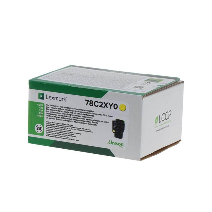 Lexmark Toner 78C2XY0 Gul Extra High Yield, Return i gruppen DATORER & KRINGUTRUSTNING / Skrivare & Tillbehör / Bläck & Toner / Toner / Lexmark hos TP E-commerce Nordic AB (C32163)