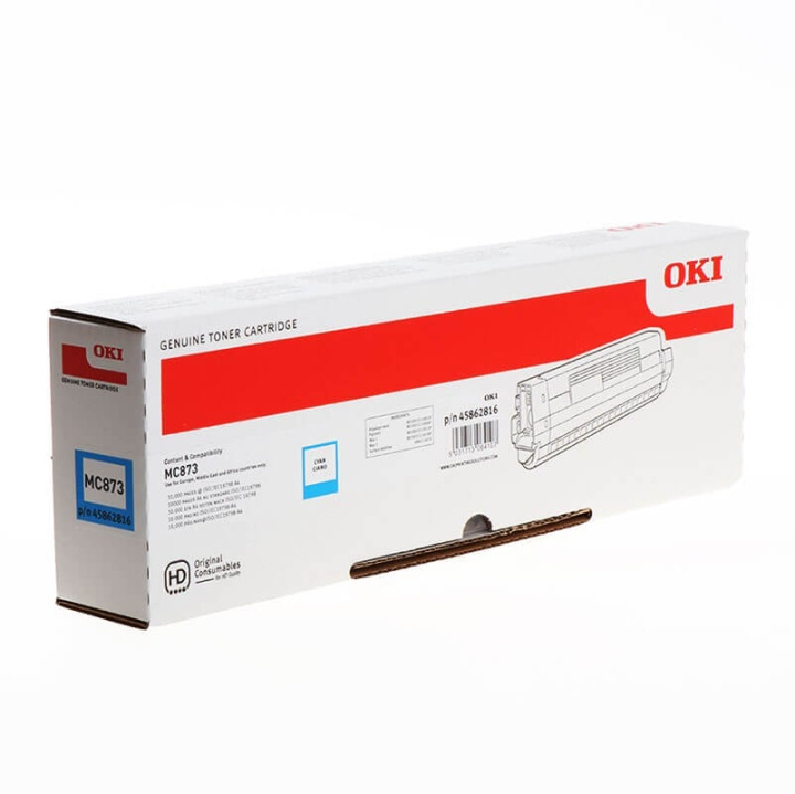 OKI Toner 45862816 Cyan Hög Kapacitet i gruppen DATORER & KRINGUTRUSTNING / Skrivare & Tillbehör / Bläck & Toner / Toner / OKI hos TP E-commerce Nordic AB (C32190)