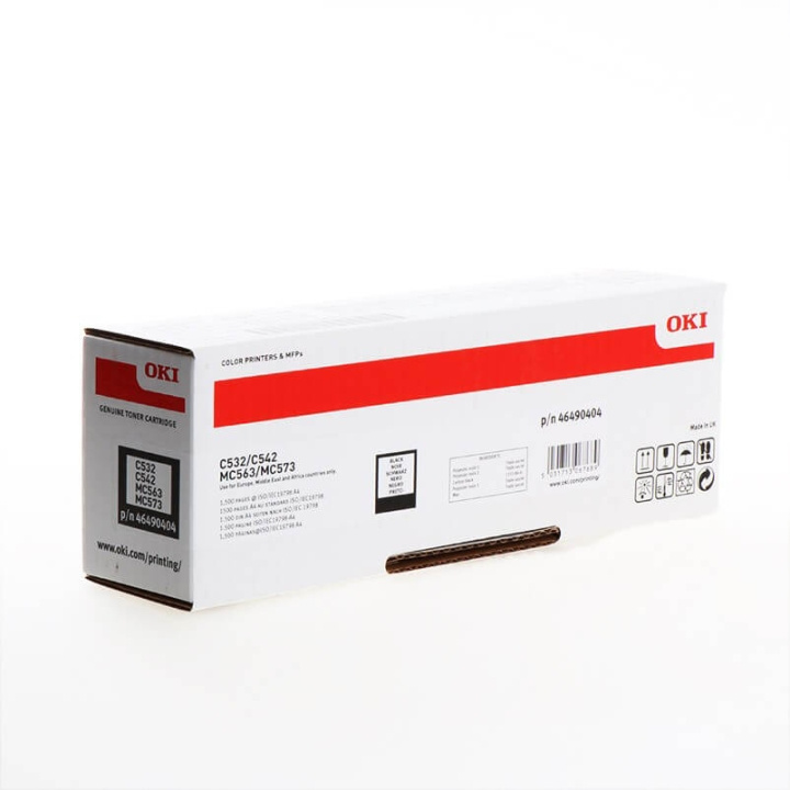 OKI Toner 46490404 Svart i gruppen DATORER & KRINGUTRUSTNING / Skrivare & Tillbehör / Bläck & Toner / Toner / OKI hos TP E-commerce Nordic AB (C32194)