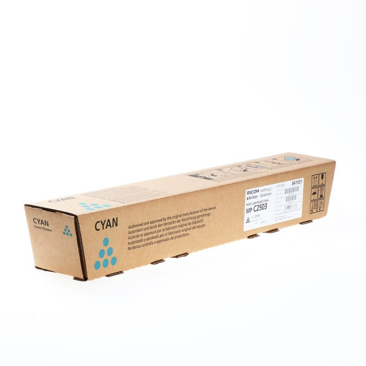 Ricoh Toner 841931 MP C2503 Cyan i gruppen DATORER & KRINGUTRUSTNING / Skrivare & Tillbehör / Bläck & Toner / Toner / Övriga hos TP E-commerce Nordic AB (C32217)