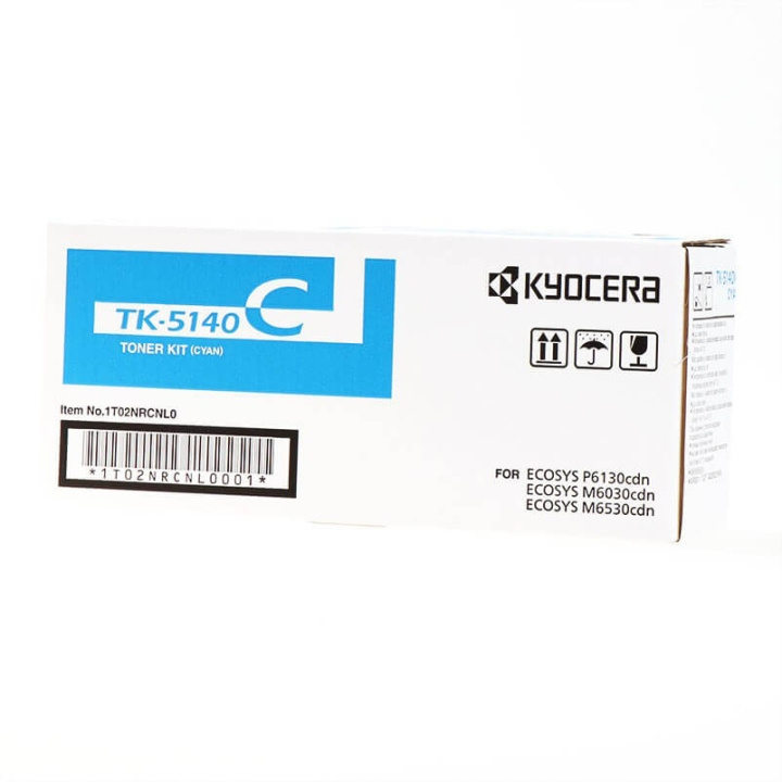 Kyocera Toner 1T02NRCNL0 TK-5140 Cyan i gruppen DATORER & KRINGUTRUSTNING / Skrivare & Tillbehör / Bläck & Toner / Toner / Kyocera hos TP E-commerce Nordic AB (C32240)