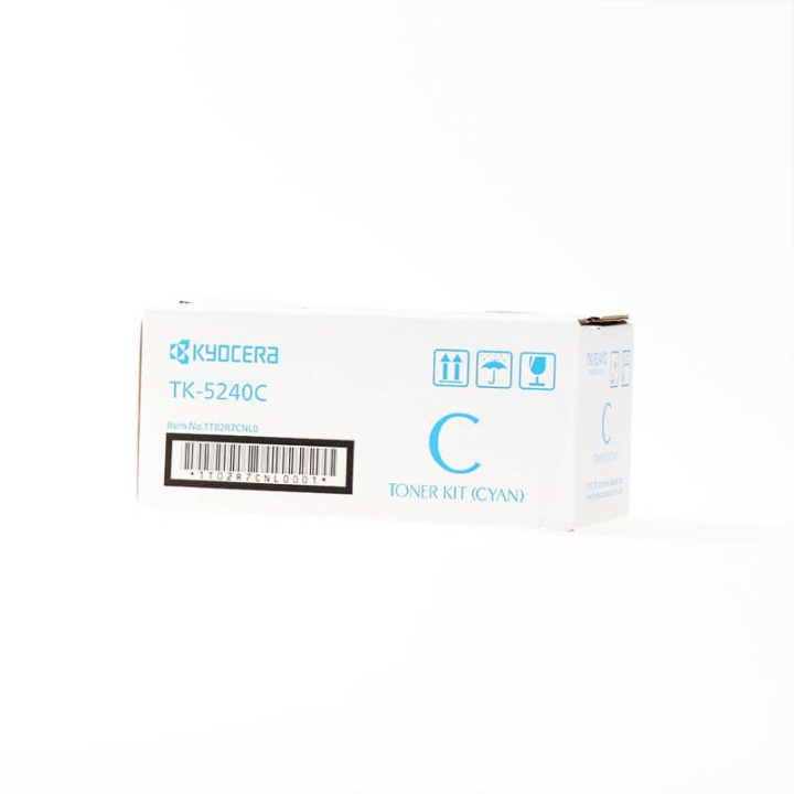 Kyocera Toner 1T02R7CNL0 TK-5240 Cyan i gruppen DATORER & KRINGUTRUSTNING / Skrivare & Tillbehör / Bläck & Toner / Toner / Kyocera hos TP E-commerce Nordic AB (C32244)