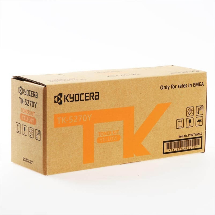 Kyocera Toner 1T02TVANL0 TK-5270 Gul i gruppen DATORER & KRINGUTRUSTNING / Skrivare & Tillbehör / Bläck & Toner / Toner / Kyocera hos TP E-commerce Nordic AB (C32257)