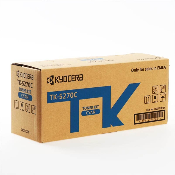 Kyocera Toner 1T02TVCNL0 TK-5270 Cyan i gruppen DATORER & KRINGUTRUSTNING / Skrivare & Tillbehör / Bläck & Toner / Toner / Kyocera hos TP E-commerce Nordic AB (C32259)