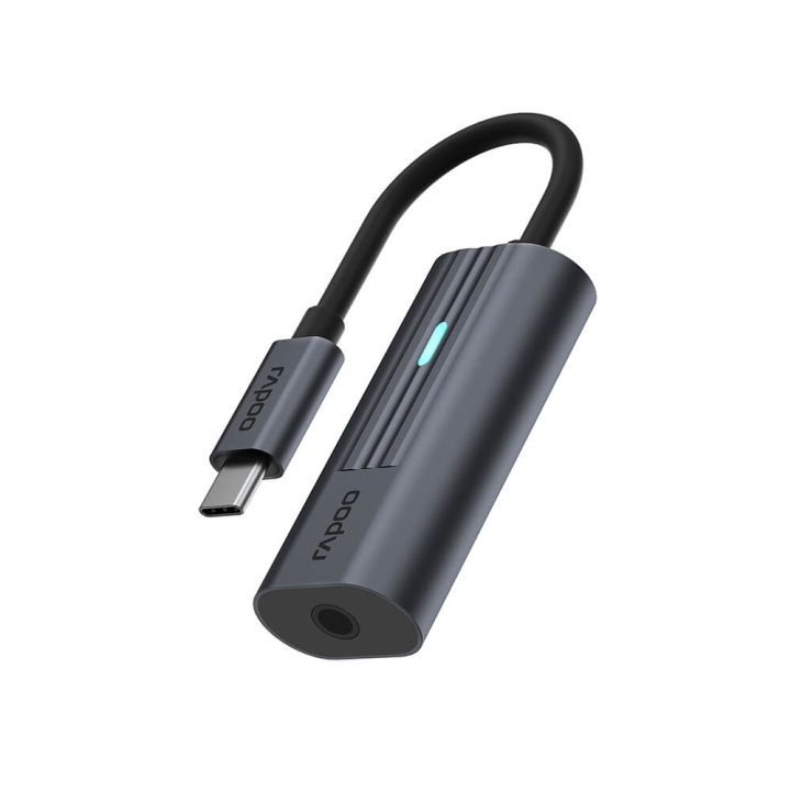 Rapoo Adapter USB-C UCA-1002 USB-C till 3,5 mm Ljud i gruppen HEMELEKTRONIK / Kablar & Adaptrar / Ljud Analog / Adaptrar hos TP E-commerce Nordic AB (C32268)