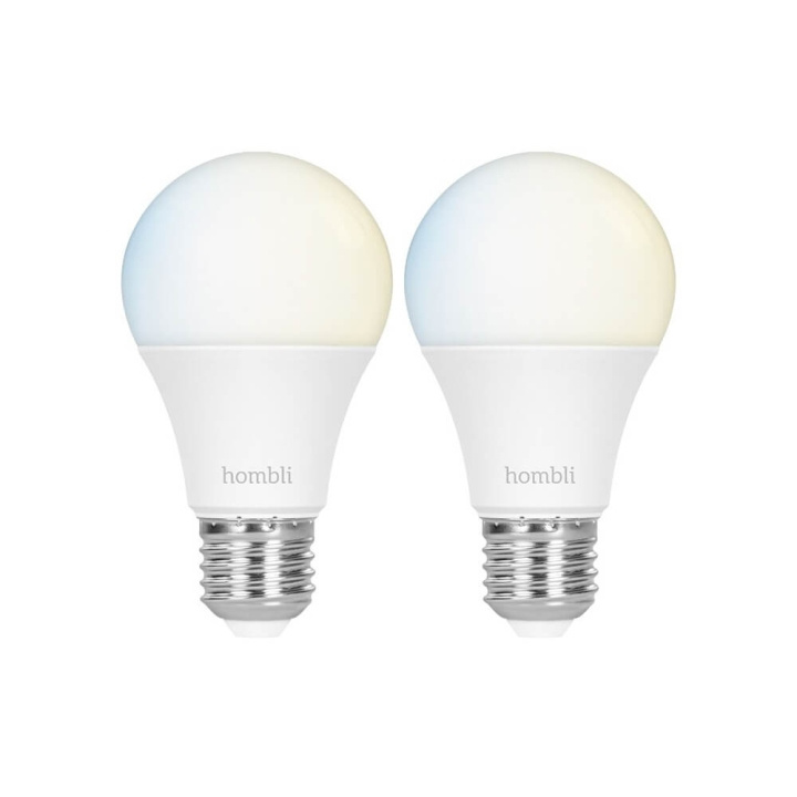 Hombli Smart Lampa E27 9W Promo 2-Pack CCT i gruppen HEMELEKTRONIK / Belysning / LED-lampor hos TP E-commerce Nordic AB (C32281)