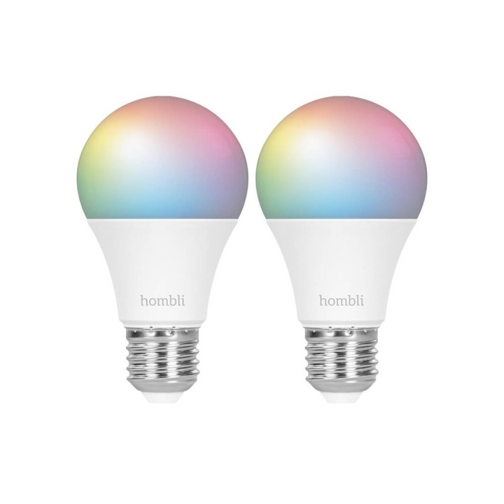 Hombli Smart Lampa E27 9W RGB Promo 2-Pack CCT i gruppen HEMELEKTRONIK / Belysning / LED-lampor hos TP E-commerce Nordic AB (C32282)