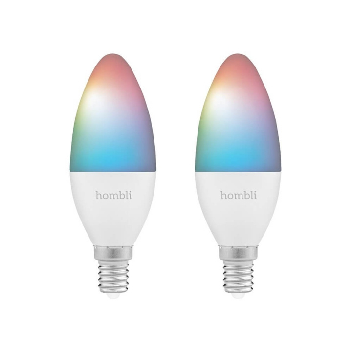 Hombli Smart Lampa E14 RGB Promo 2-Pack CCT i gruppen HEMELEKTRONIK / Belysning / LED-lampor hos TP E-commerce Nordic AB (C32283)