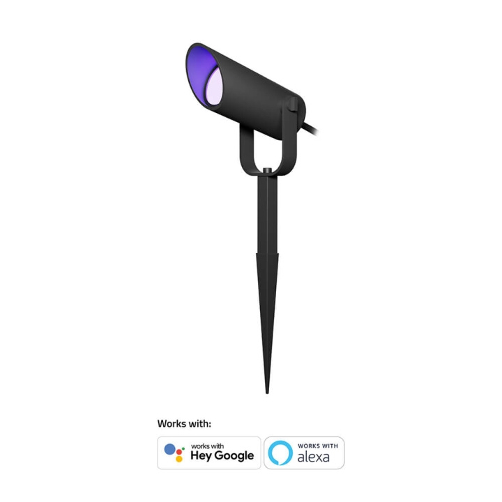 Hombli Smart Utomhus Spotlight 1-pack RGB CCT Svart i gruppen HEM, HUSHÅLL & TRÄDGÅRD / El & Belysning / Utomhusbelysning / Trädgårdsbelysning hos TP E-commerce Nordic AB (C32318)