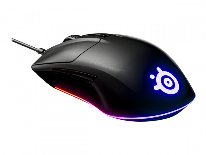 SteelSeries Rival 3 - Optisk Gamingmus med RGB-belysning, Svart i gruppen DATORER & KRINGUTRUSTNING / Gaming / Möss hos TP E-commerce Nordic AB (C32483)