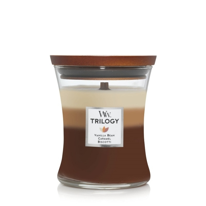 WoodWick Trilogy Medium - Café Sweets i gruppen SKÖNHET & HÄLSA / Doft & Parfym / Övrig doft / Doftljus hos TP E-commerce Nordic AB (C32534)
