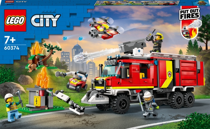 LEGO City Fire 60374 - Brandchefens bil i gruppen LEKSAKER, BARN- & BABYPRODUKTER / Leksaker / Byggleksaker / Lego hos TP E-commerce Nordic AB (C32765)
