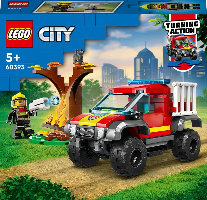 LEGO City Fire 60393 - Räddning med fyrhjulsdriven brandbil i gruppen LEKSAKER, BARN- & BABYPRODUKTER / Leksaker / Byggleksaker / Lego hos TP E-commerce Nordic AB (C32766)