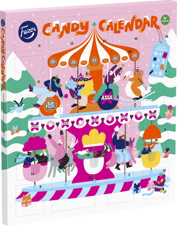Fazer Candy Calendar Julkalender 500 g i gruppen LEKSAKER, BARN- & BABYPRODUKTER / Leksaker / Adventskalendrar hos TP E-commerce Nordic AB (C32976)