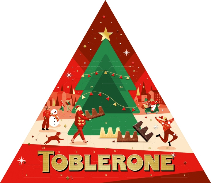 Toblerone Julkalender, 200 g i gruppen LEKSAKER, BARN- & BABYPRODUKTER / Leksaker / Adventskalendrar hos TP E-commerce Nordic AB (C32991)