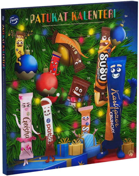 Fazer Bars Julkalender, 665 g i gruppen LEKSAKER, BARN- & BABYPRODUKTER / Leksaker / Adventskalendrar hos TP E-commerce Nordic AB (C33001)