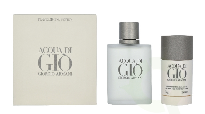 Armani Giftset Armani Acqua Di Gio Homme Edt 100ml + Deostick 75ml i gruppen SKÖNHET & HÄLSA / Doft & Parfym / Parfym / Parfym för honom hos TP E-commerce Nordic AB (C33092)