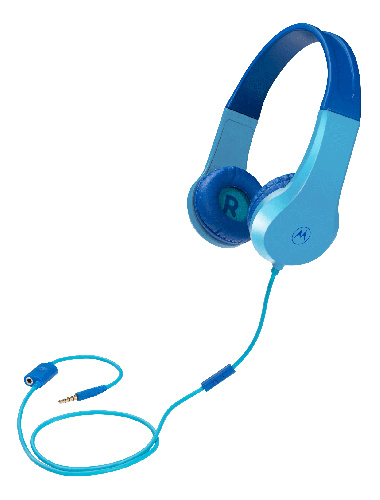 motorola Moto JR200 Headphone Kids wired, blue i gruppen HEMELEKTRONIK / Ljud & Bild / Hörlurar & Tillbehör / Hörlurar hos TP E-commerce Nordic AB (C33182)