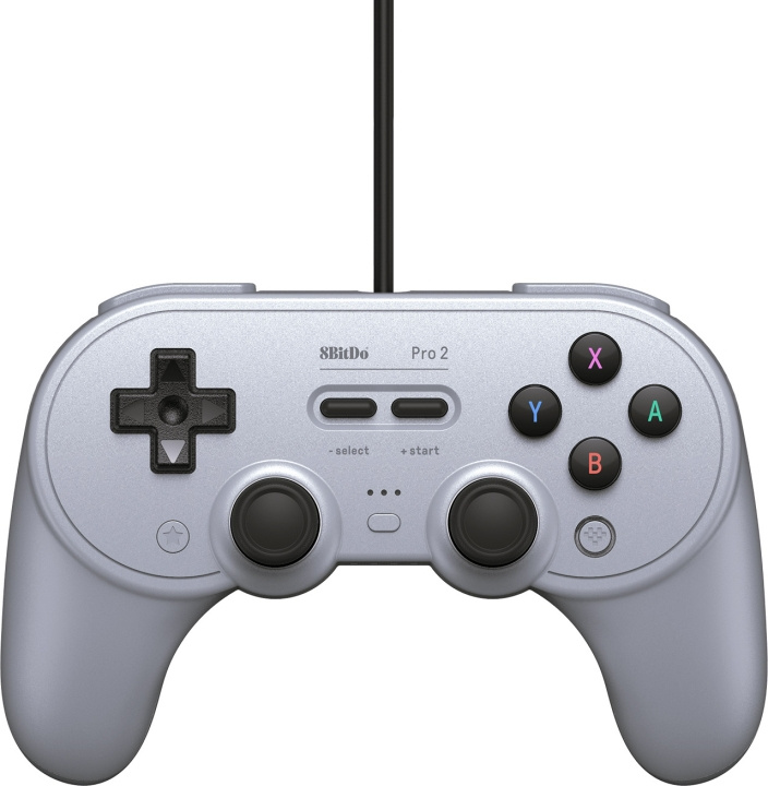 8BitDo Pro 2 Wired Grey Edition Game Controller Switch / PC i gruppen DATORER & KRINGUTRUSTNING / Gaming / Gamepad hos TP E-commerce Nordic AB (C33340)