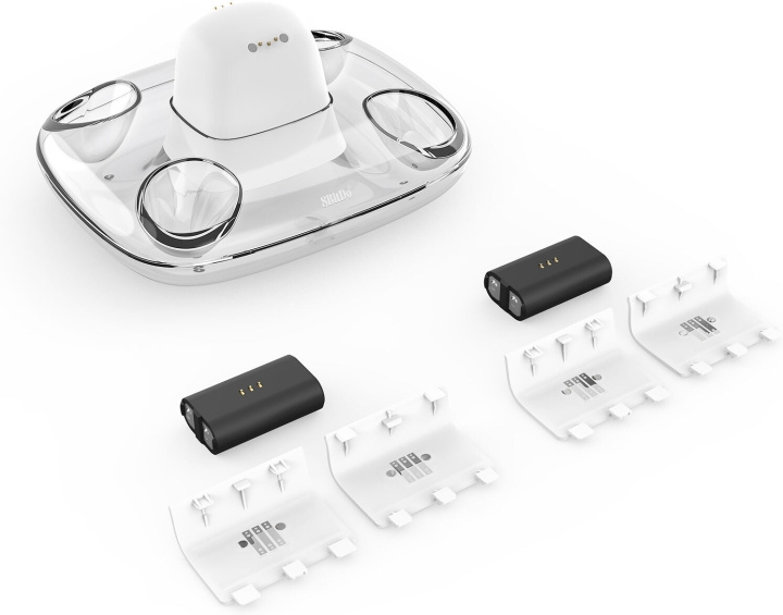 8BitDo Dual Charging Dock, vit, Xbox i gruppen HEMELEKTRONIK / Spelkonsoler & Tillbehör / Xbox One / Tillbehör hos TP E-commerce Nordic AB (C33401)