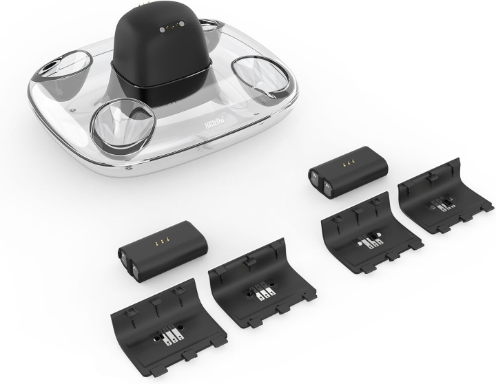 8BitDo Dual Charging Dock, svart, Xbox i gruppen HEMELEKTRONIK / Spelkonsoler & Tillbehör / Xbox One / Tillbehör hos TP E-commerce Nordic AB (C33402)