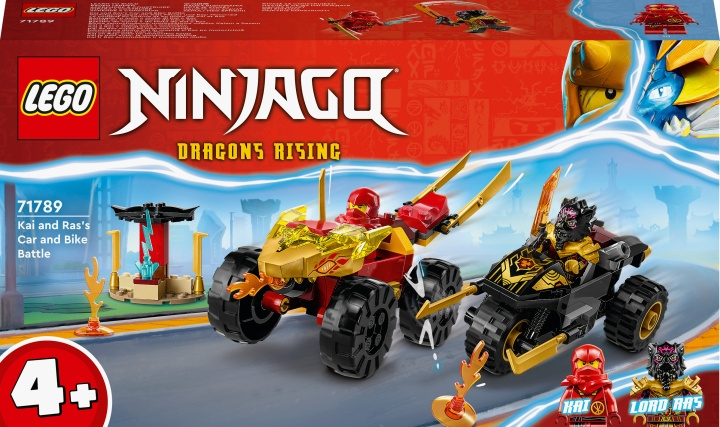 LEGO Ninjago 71789 - Kais och Ras bil- och motorcykelstrid i gruppen LEKSAKER, BARN- & BABYPRODUKTER / Leksaker / Byggleksaker / Lego hos TP E-commerce Nordic AB (C33433)