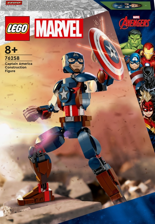 LEGO Super Heroes Marvel 76258 - Captain America byggfigur i gruppen LEKSAKER, BARN- & BABYPRODUKTER / Leksaker / Byggleksaker / Lego hos TP E-commerce Nordic AB (C33455)