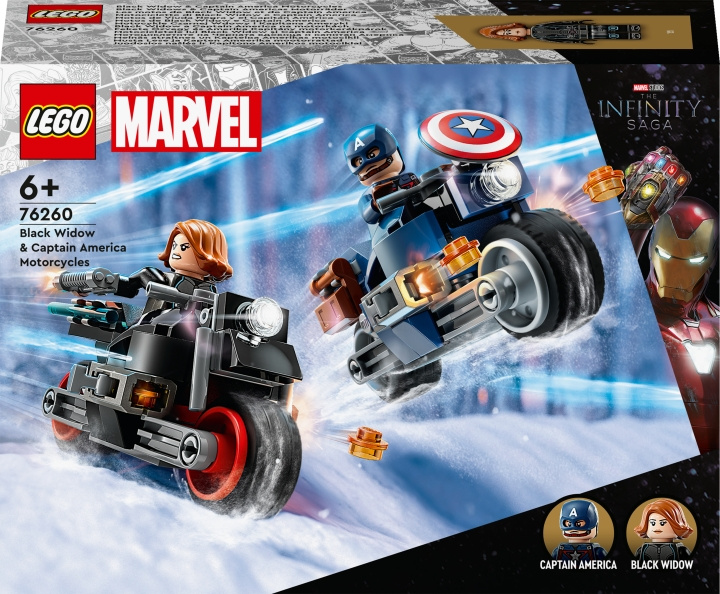 LEGO Super Heroes Marvel 76260 - Black Widows & Captain Americas motorcyklar i gruppen LEKSAKER, BARN- & BABYPRODUKTER / Leksaker / Byggleksaker / Lego hos TP E-commerce Nordic AB (C33456)