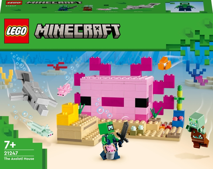 LEGO Minecraft 21247 - Axolotlhuset i gruppen LEKSAKER, BARN- & BABYPRODUKTER / Leksaker / Byggleksaker / Lego hos TP E-commerce Nordic AB (C33468)
