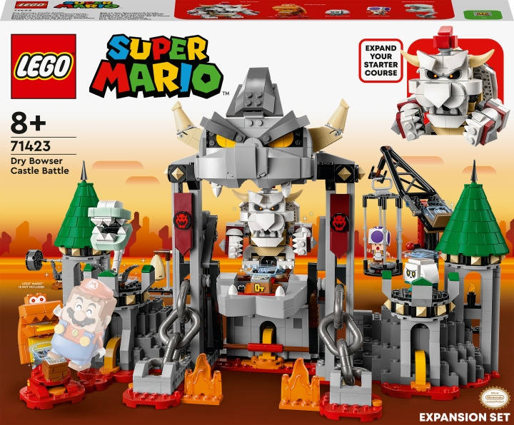 LEGO Super Mario 71423 - Dry Bowsers slottsstrid – Expansionsset i gruppen LEKSAKER, BARN- & BABYPRODUKTER / Leksaker / Byggleksaker / Lego hos TP E-commerce Nordic AB (C33495)