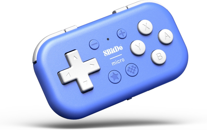 8BitDo Micro Bluetooth Gamepad, Blå, Switch / Android / Raspberry Pi i gruppen HEMELEKTRONIK / Spelkonsoler & Tillbehör / Nintendo Switch / Tillbehör hos TP E-commerce Nordic AB (C33525)