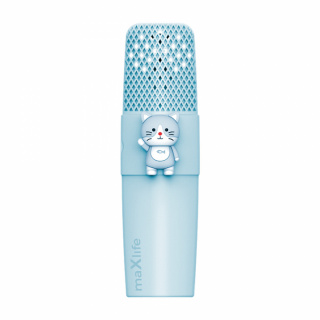 Maxlife Animal MXBM-500 - Bluetooth Karaoke-Mikrofon med högtalare, Blå